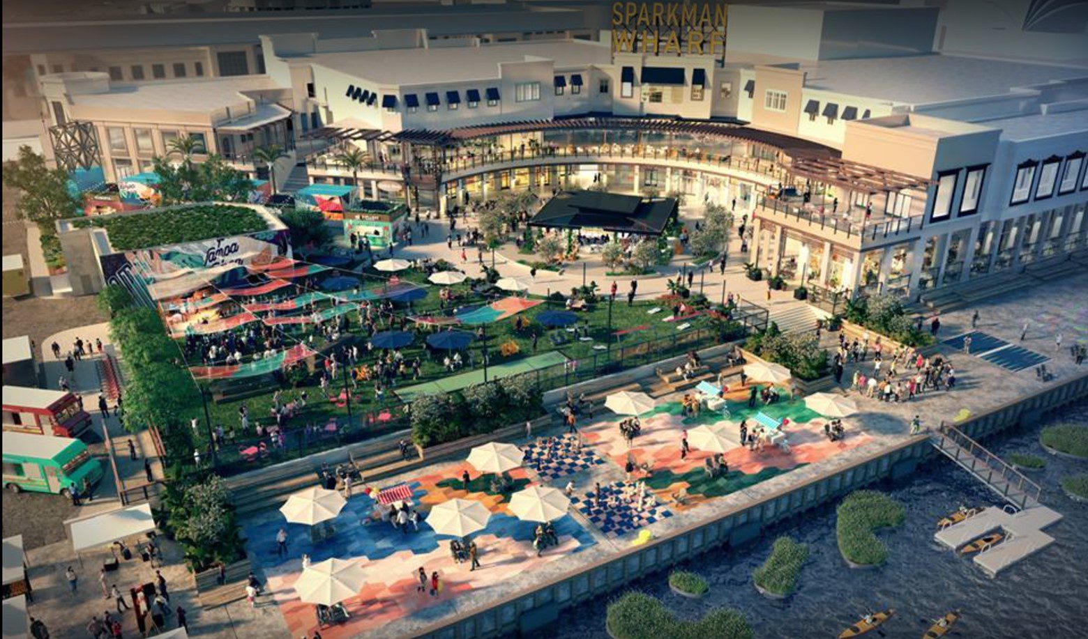Sparkman Wharf Rendering_ 240,000sf complete renovation_FP_Tampa_FL